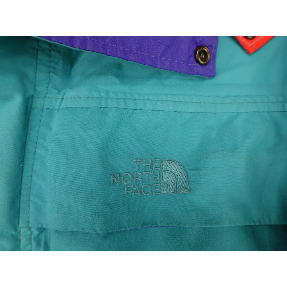 The North Face Mountain Light Jacket Mens Small Teal Purple Good Vintage 90s USA